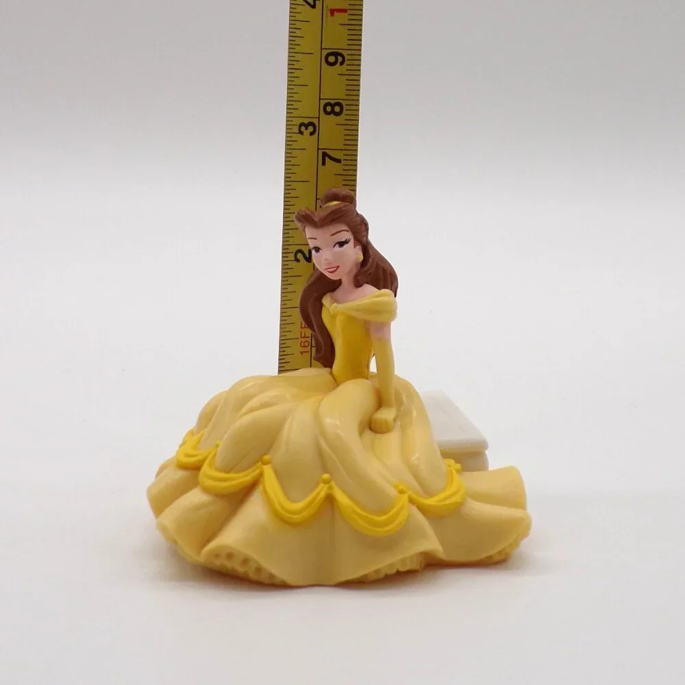 DecoPac Disney Princess Cake Topper Aurora Cinderella Belle Bench Rose Lot of 2